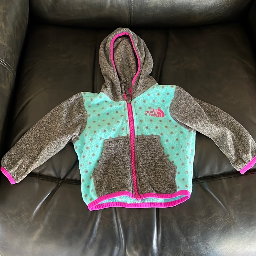 Baby girl North Face fleece jacket